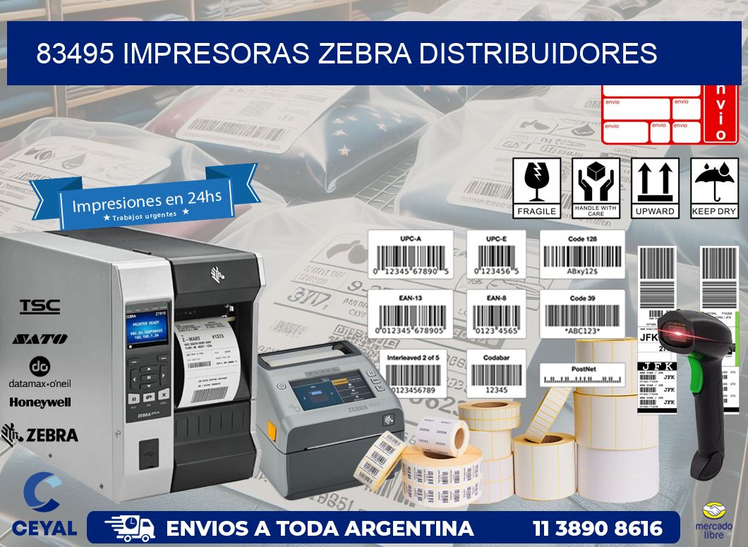 83495 impresoras Zebra distribuidores