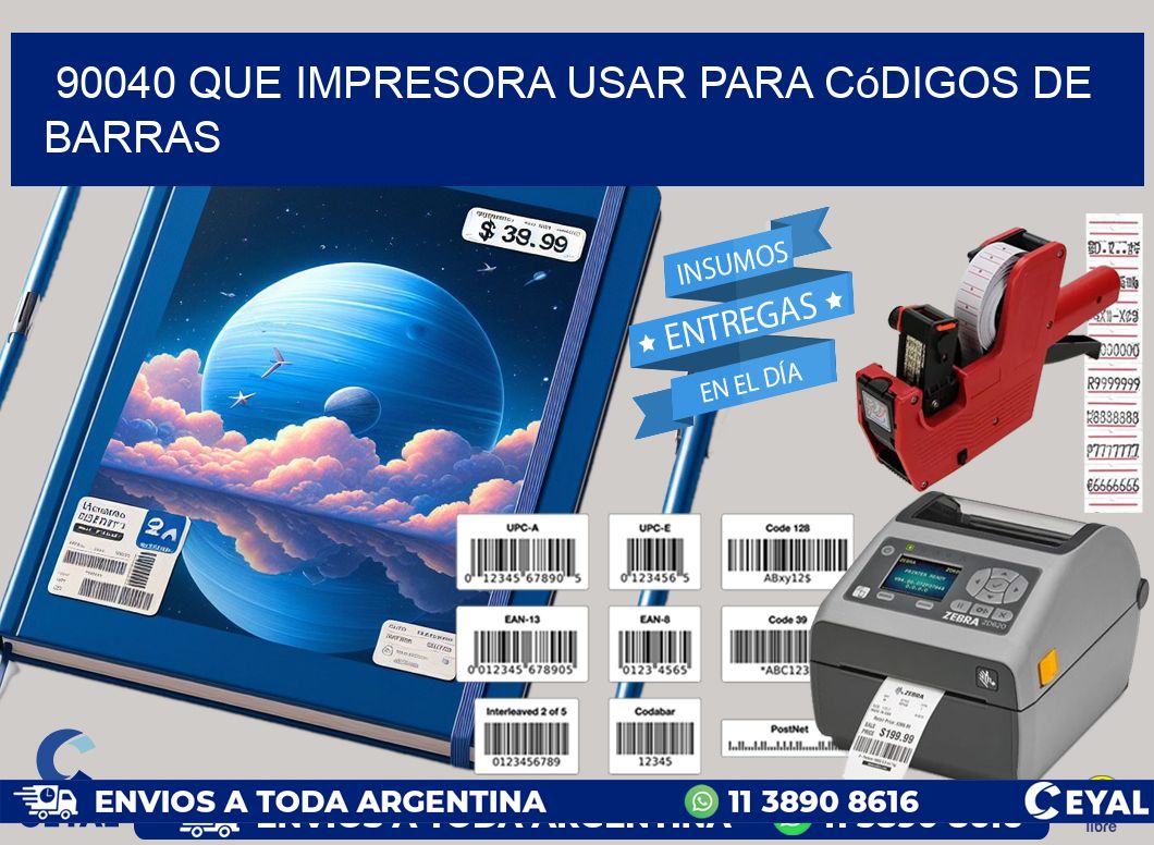 90040 Que impresora usar para códigos de barras
