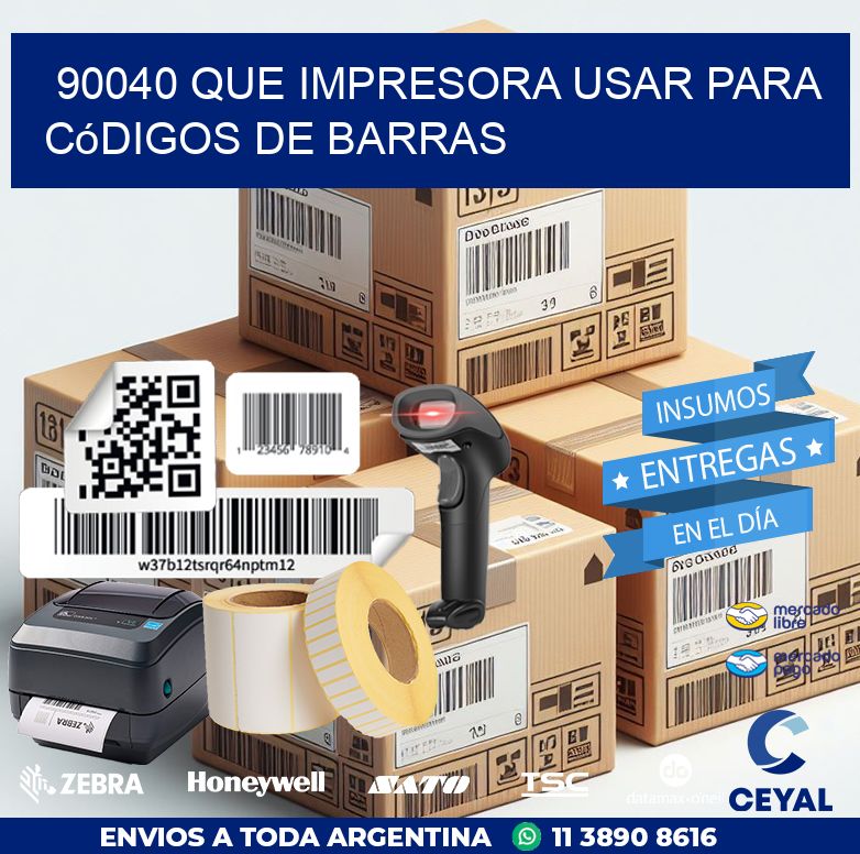 90040 Que impresora usar para códigos de barras