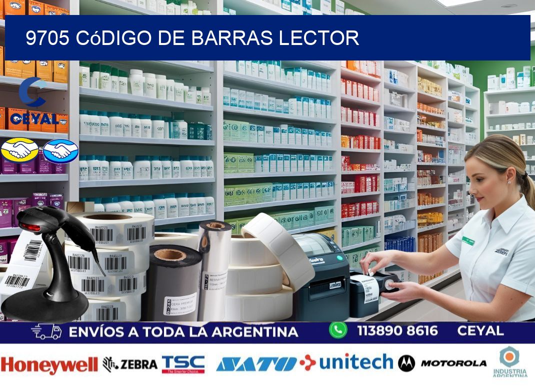 9705 Código de barras lector