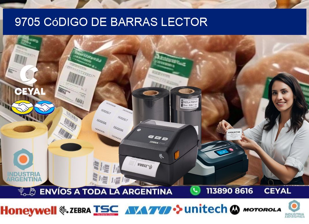 9705 Código de barras lector