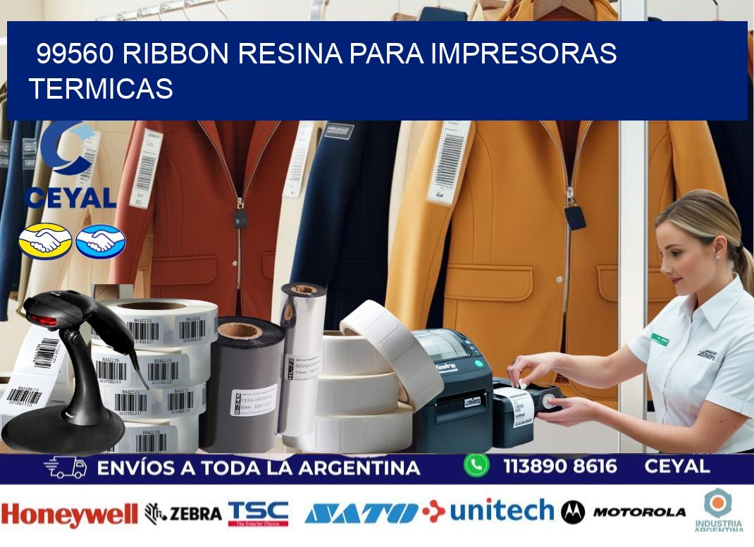 99560 ribbon resina para impresoras termicas