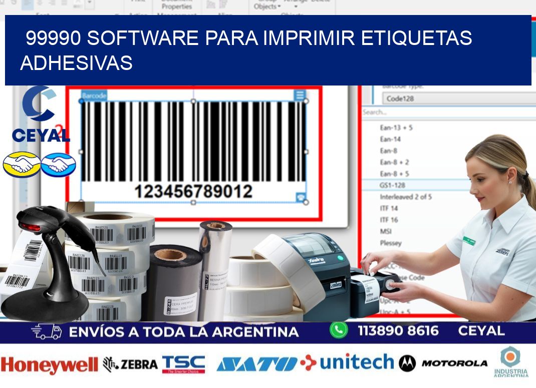 99990 software para imprimir etiquetas adhesivas