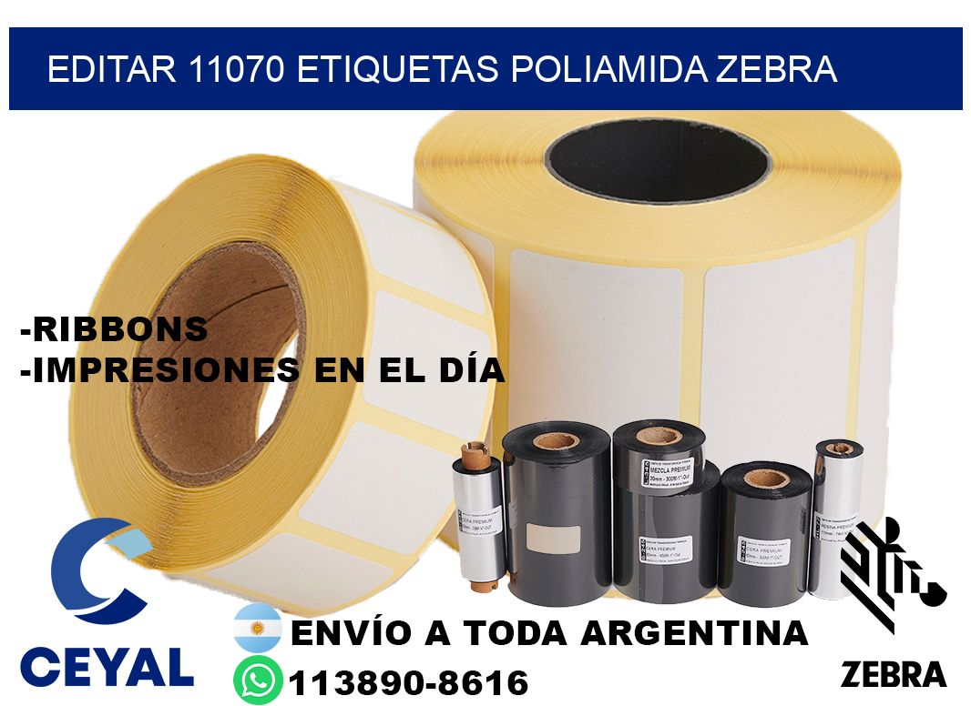 EDITAR 11070 ETIQUETAS POLIAMIDA ZEBRA