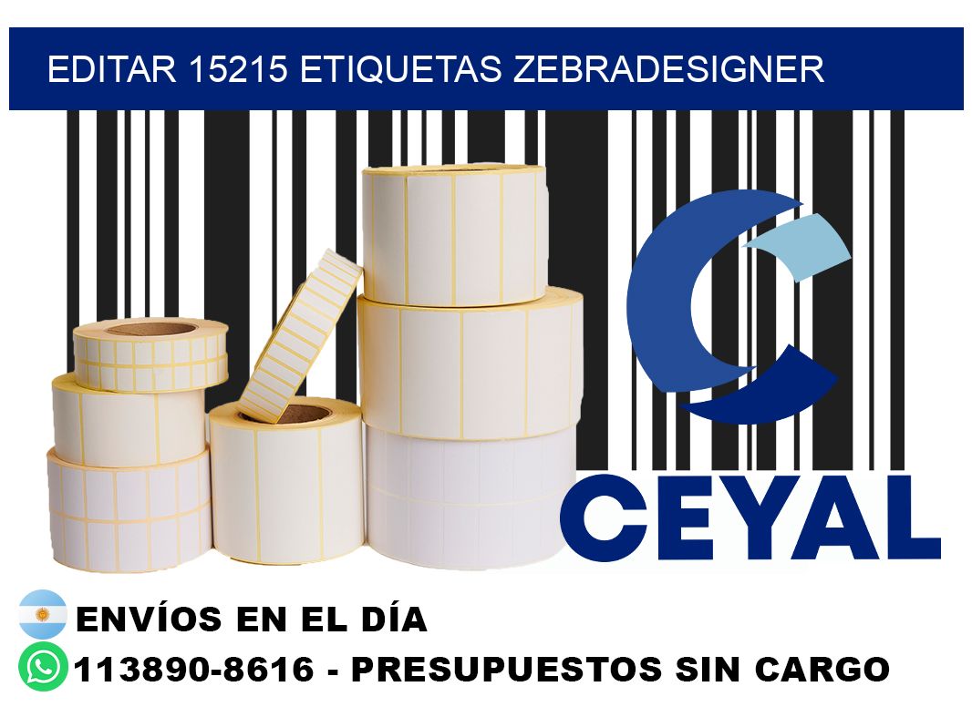 EDITAR 15215 ETIQUETAS ZEBRADESIGNER
