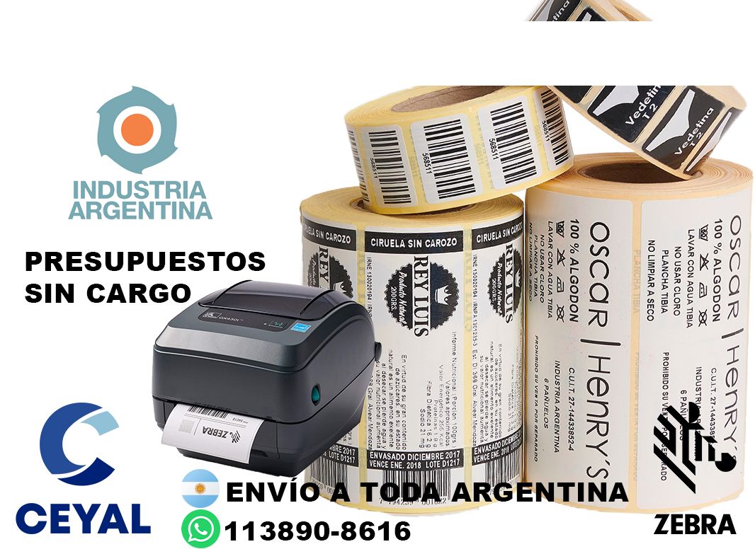 etiquetas impresoras mercado libre  33 x 37