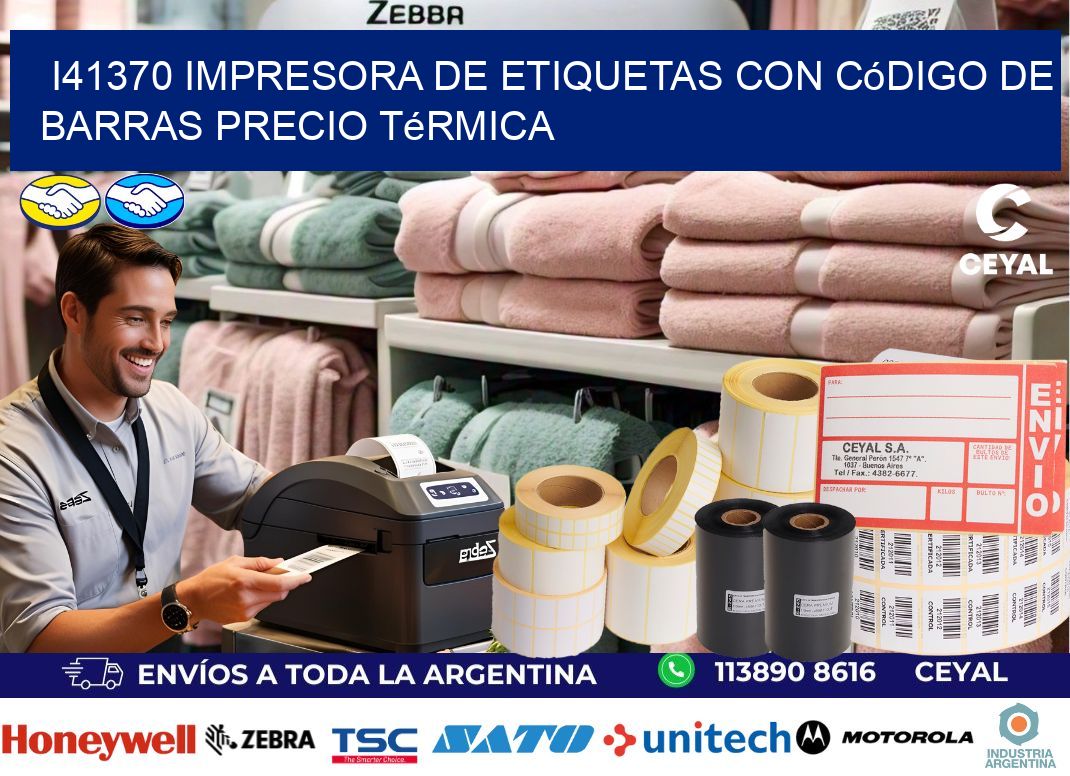 i41370 impresora de etiquetas con código de barras precio térmica