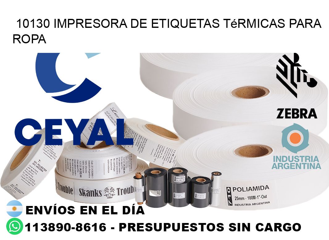 10130 impresora de etiquetas térmicas para ropa