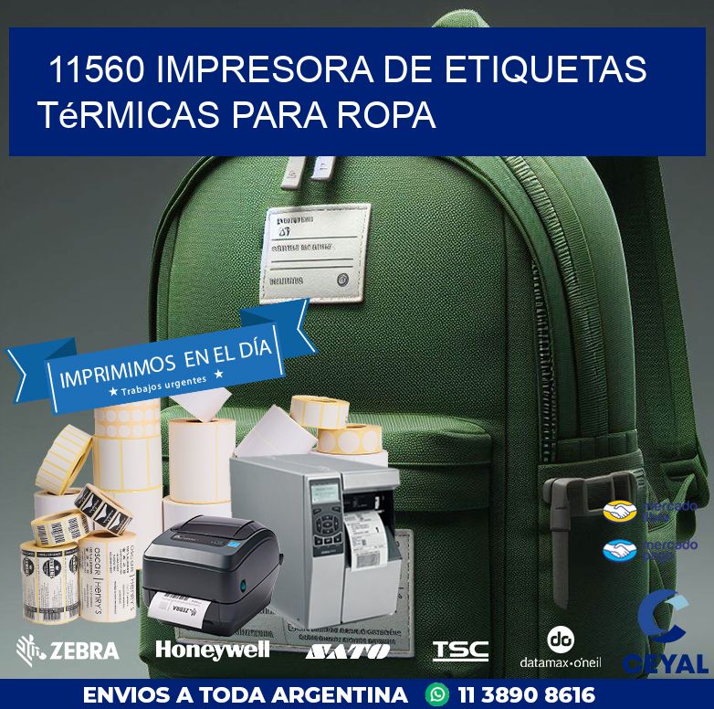 11560 impresora de etiquetas térmicas para ropa