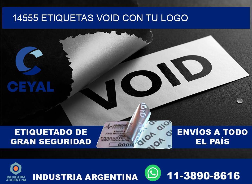 14555 etiquetas void con tu logo