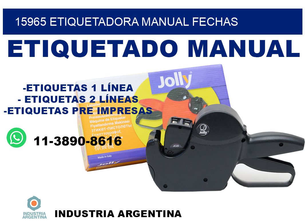 15965 etiquetadora manual fechas