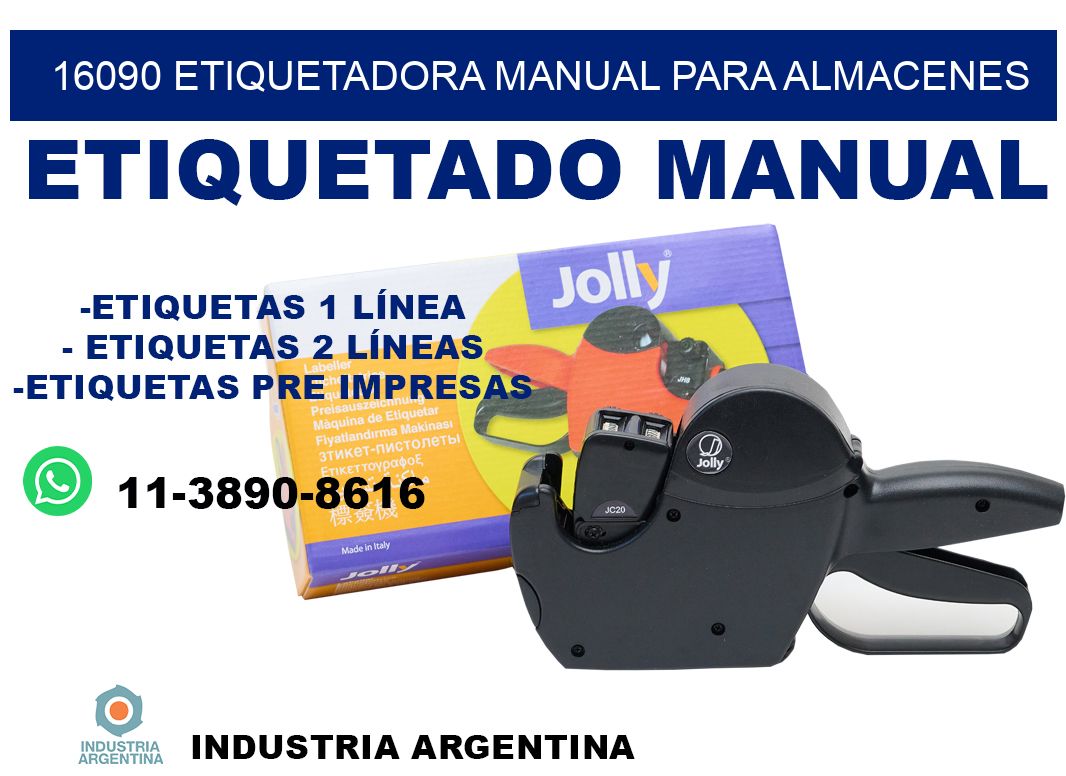 16090 etiquetadora manual para almacenes