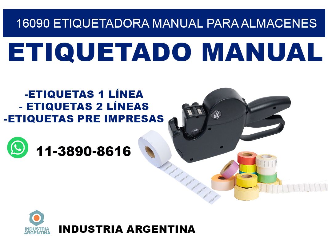 16090 etiquetadora manual para almacenes