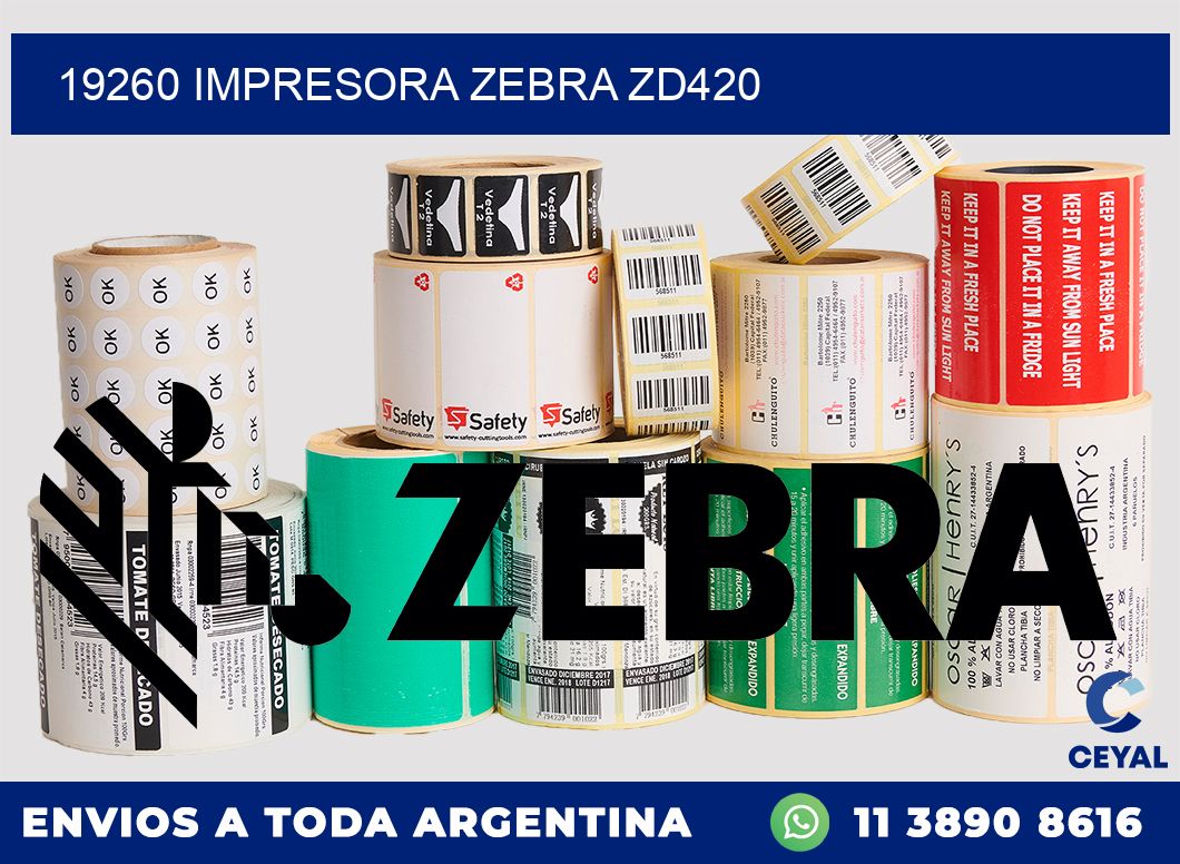 19260 Impresora Zebra ZD420