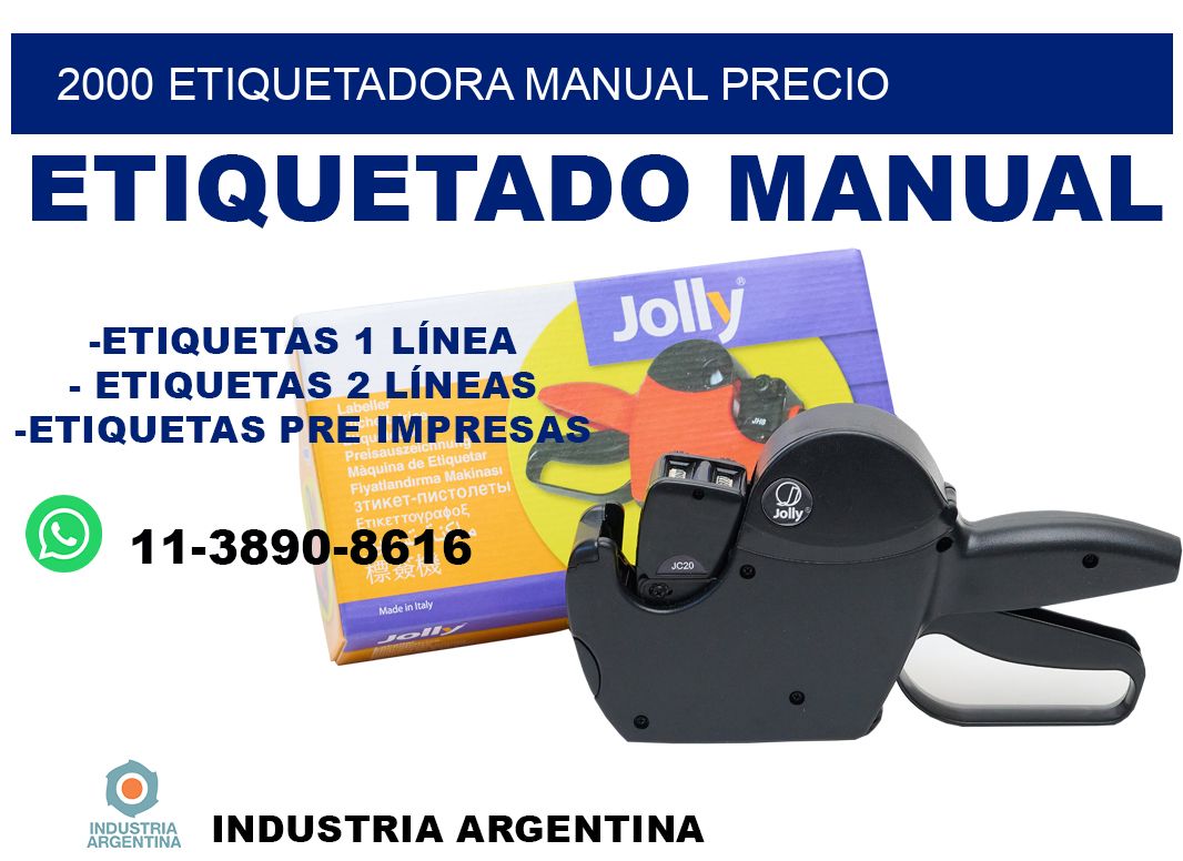 2000 etiquetadora manual precio