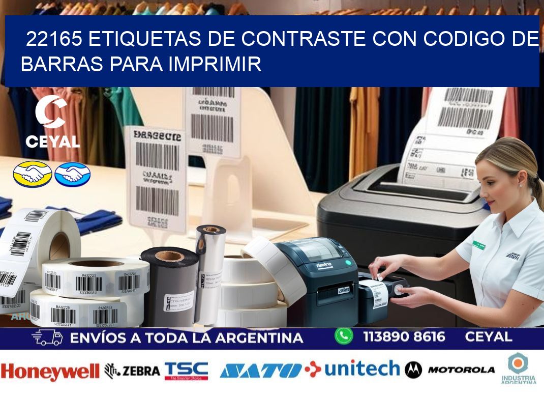 22165 etiquetas de contraste con codigo de barras para imprimir