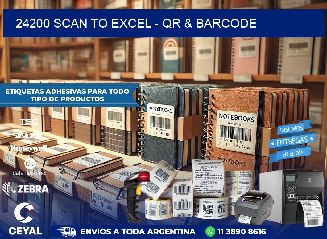 24200 Scan to Excel – QR & Barcode