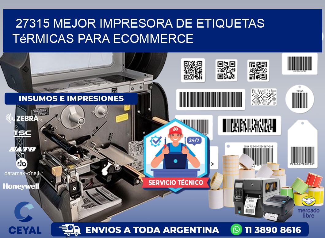 27315 mejor impresora de etiquetas térmicas para ecommerce