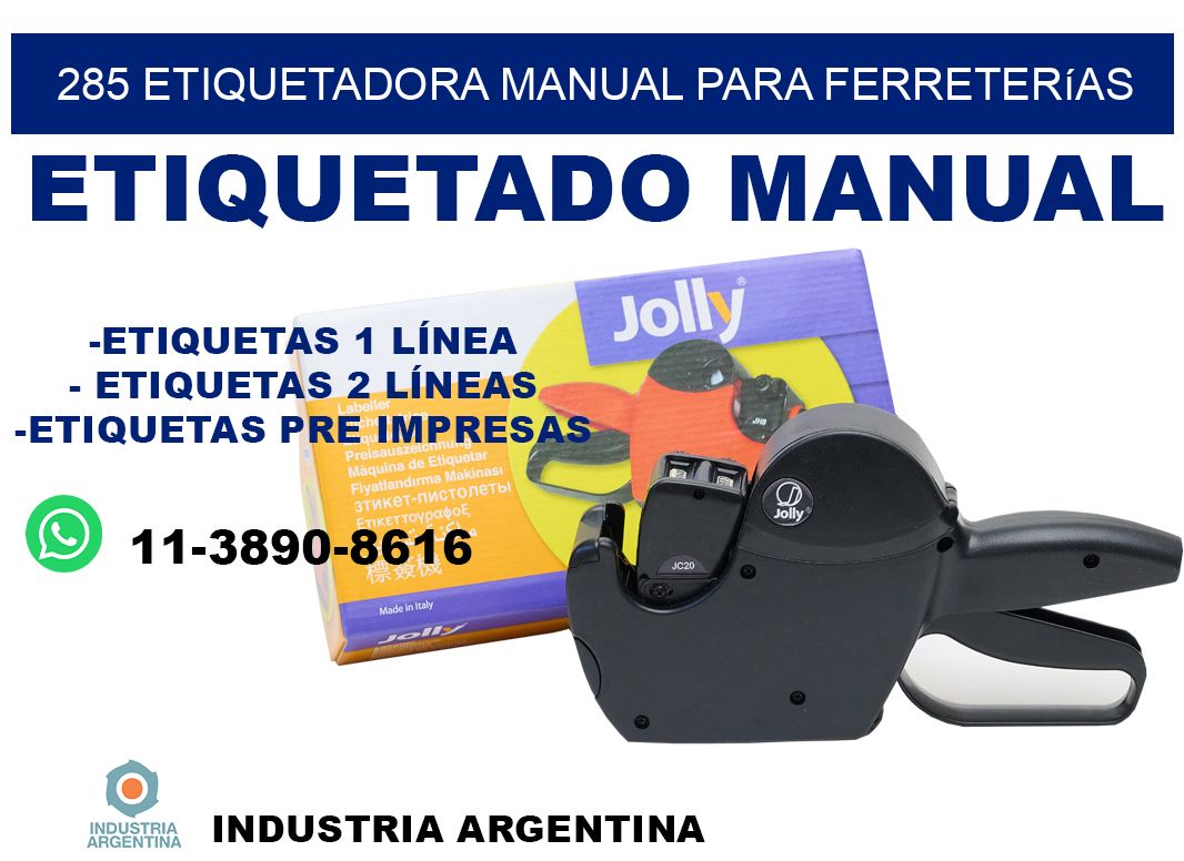 285 etiquetadora manual para ferreterías