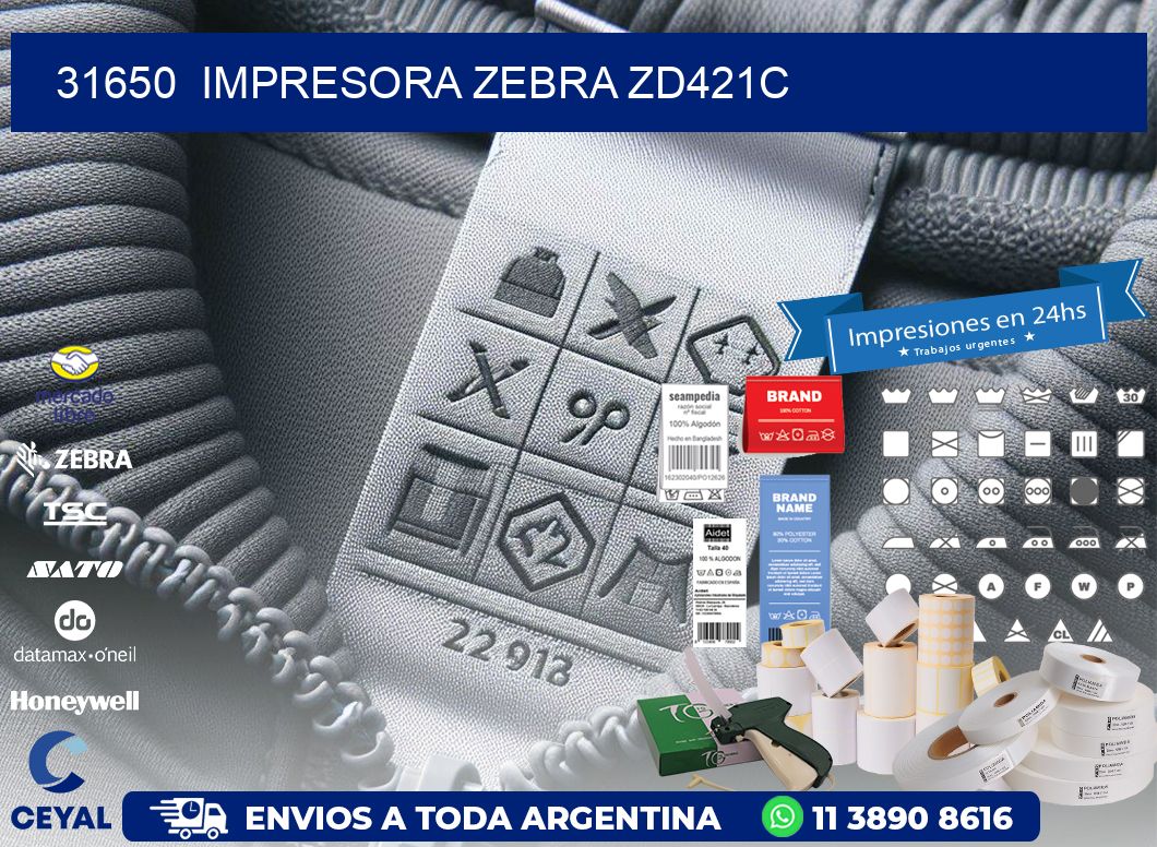31650 Impresora Zebra zd421c