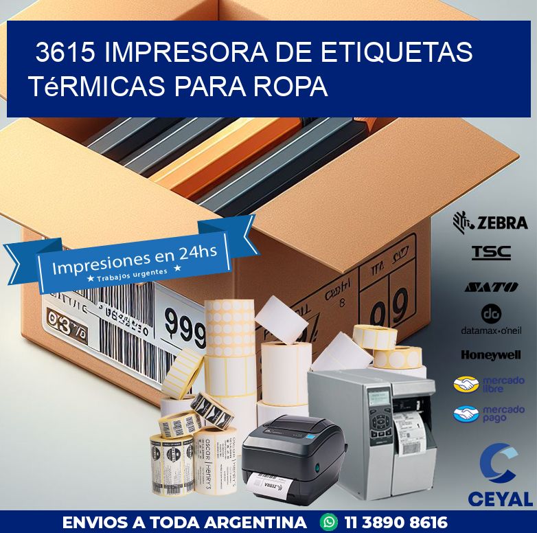 3615 impresora de etiquetas térmicas para ropa