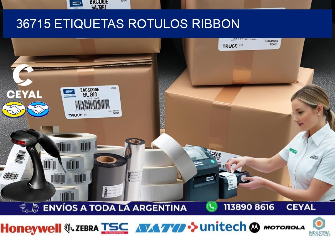 36715 Etiquetas rotulos ribbon
