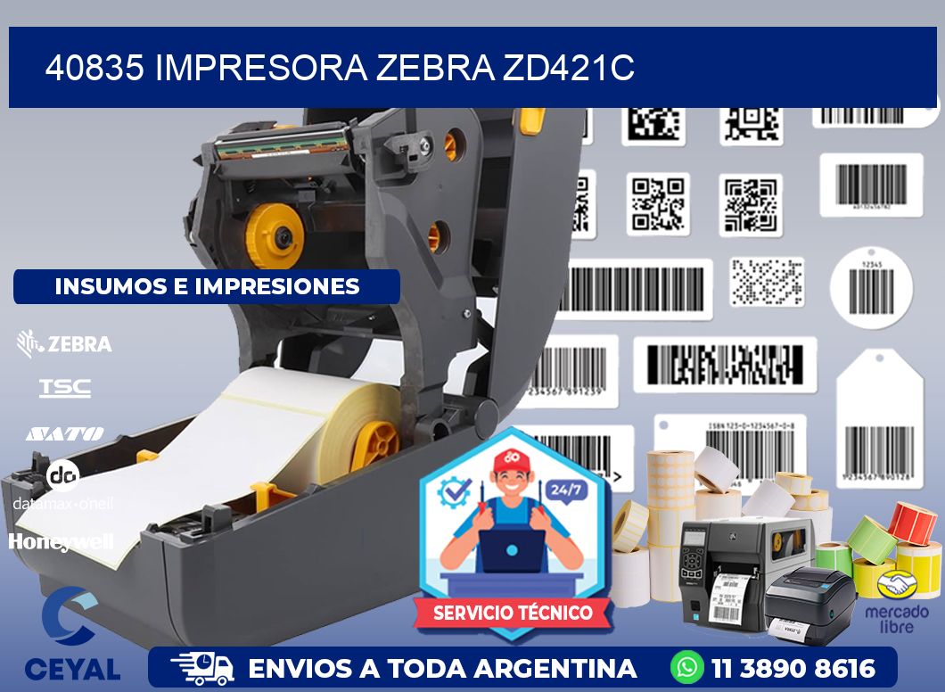 40835 Impresora Zebra zd421c