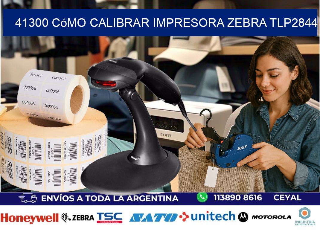 41300 cómo calibrar impresora zebra TLP2844