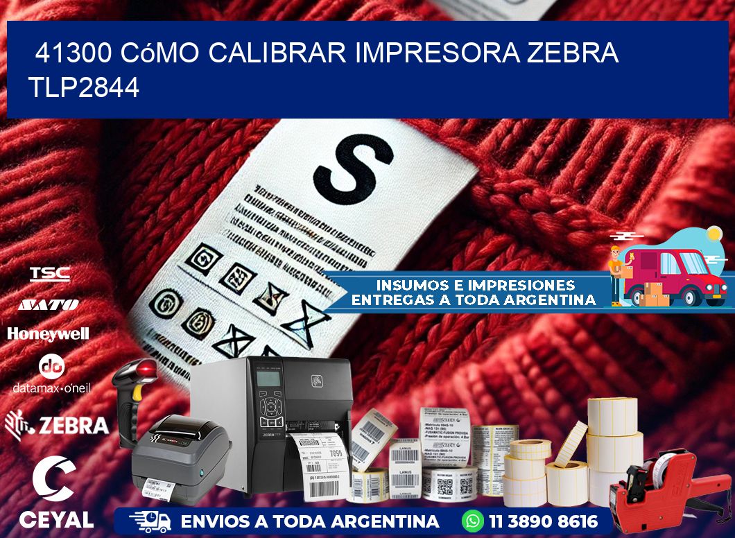41300 cómo calibrar impresora zebra TLP2844