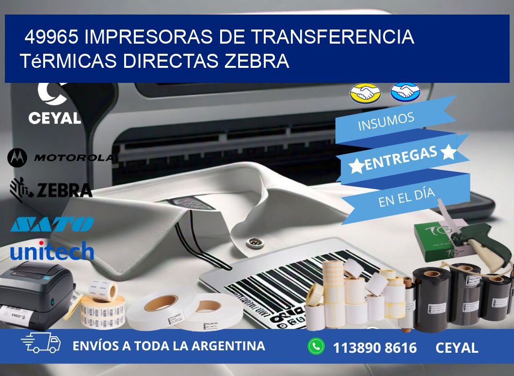 49965 impresoras de Transferencia  térmicas directas zebra