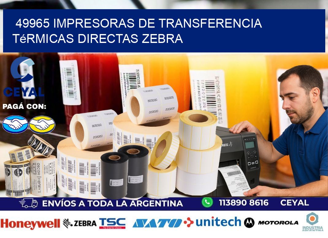 49965 impresoras de Transferencia  térmicas directas zebra