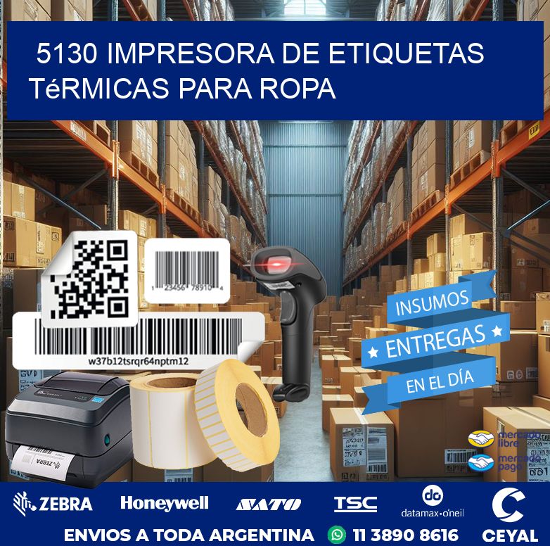 5130 impresora de etiquetas térmicas para ropa