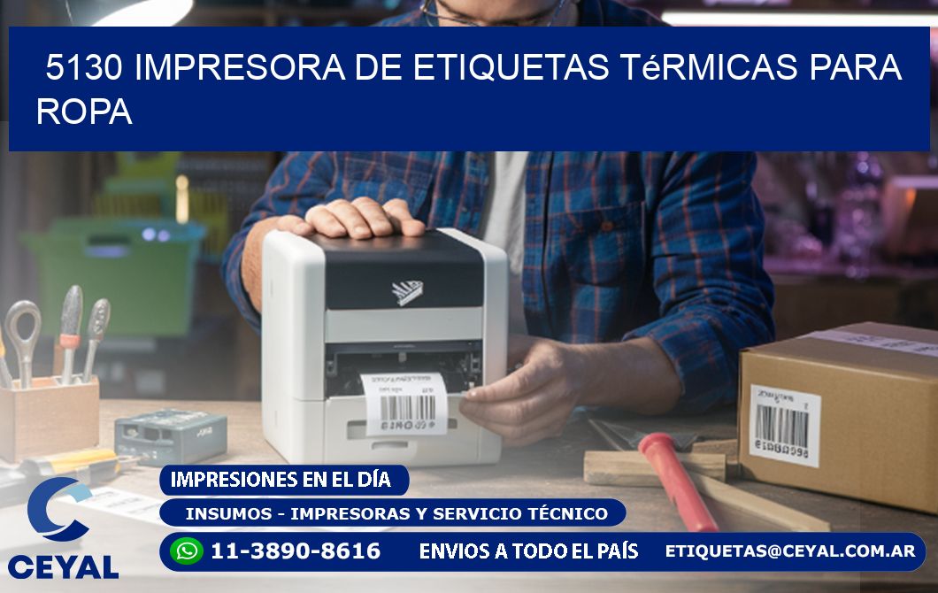 5130 impresora de etiquetas térmicas para ropa