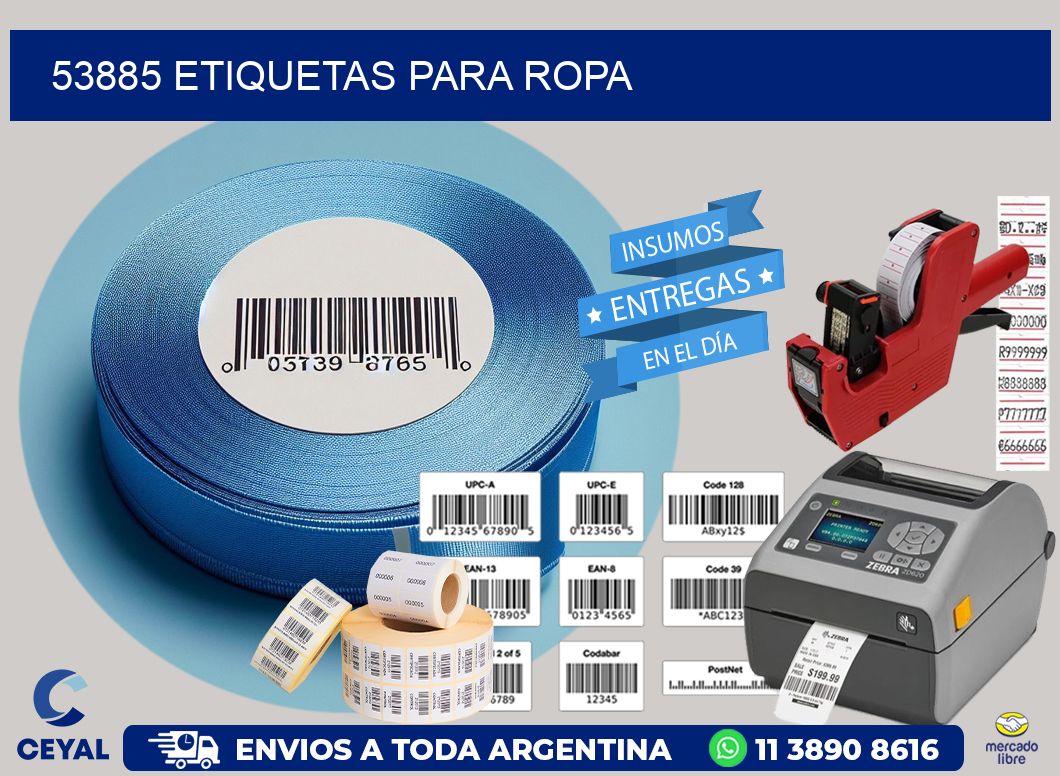 53885 etiquetas para ropa