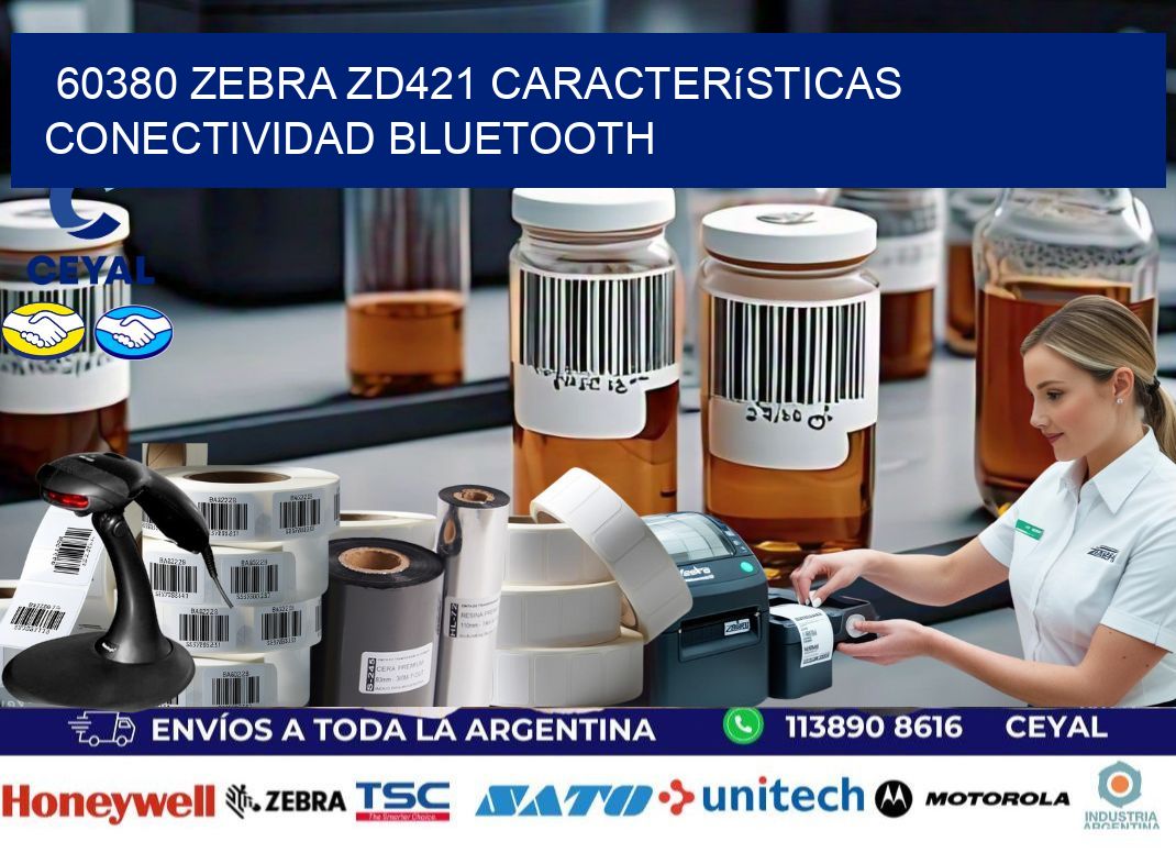 60380 Zebra ZD421 características conectividad Bluetooth