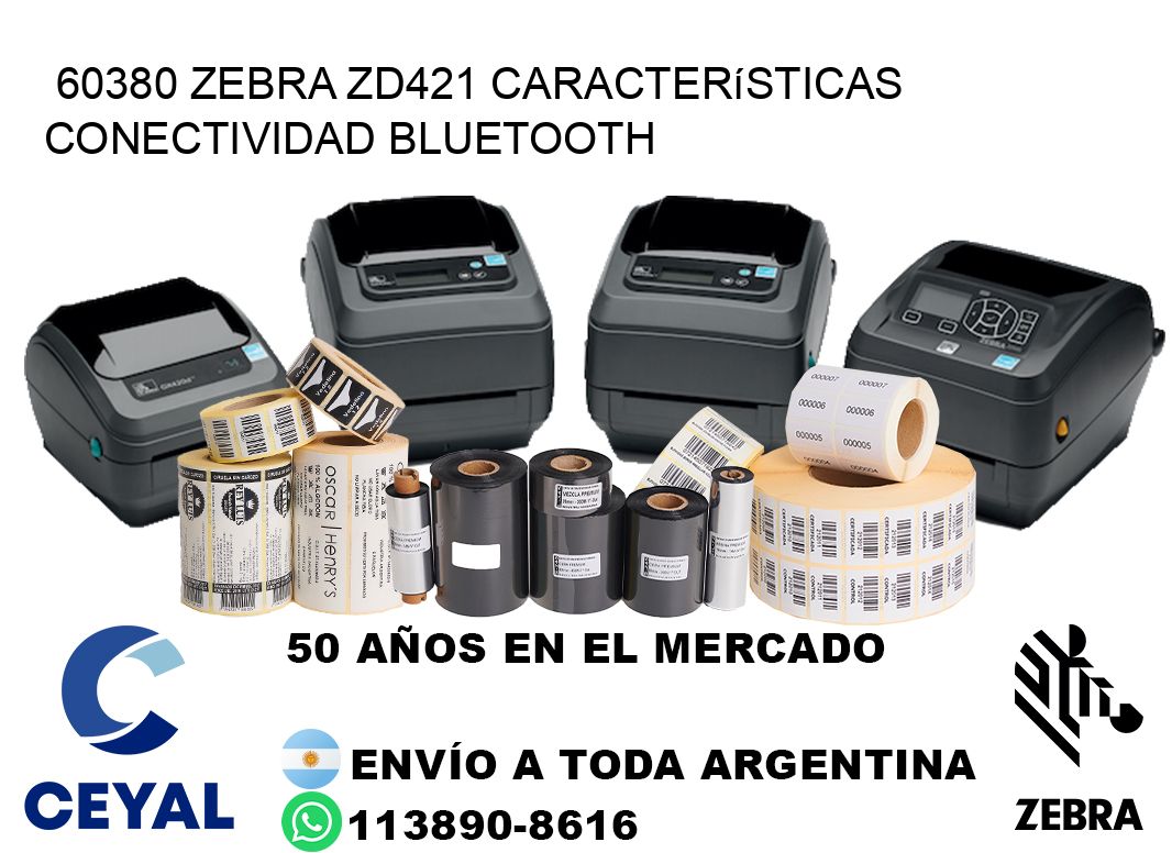 60380 Zebra ZD421 características conectividad Bluetooth