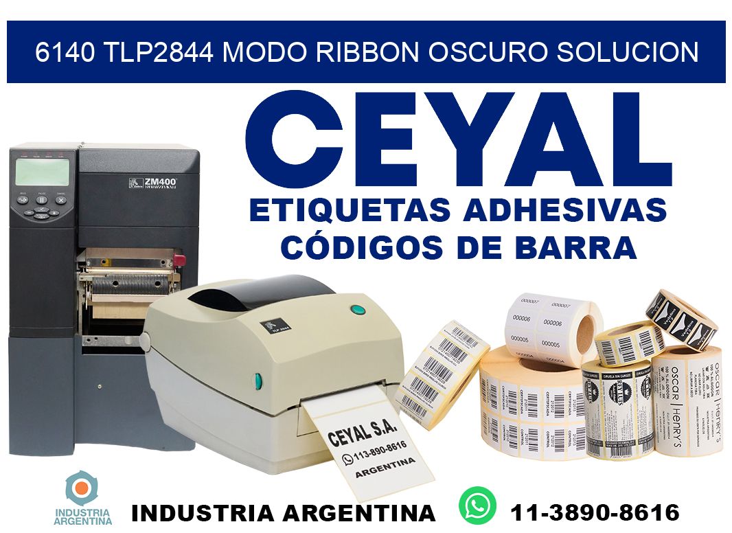 6140 tlp2844 modo ribbon oscuro solucion