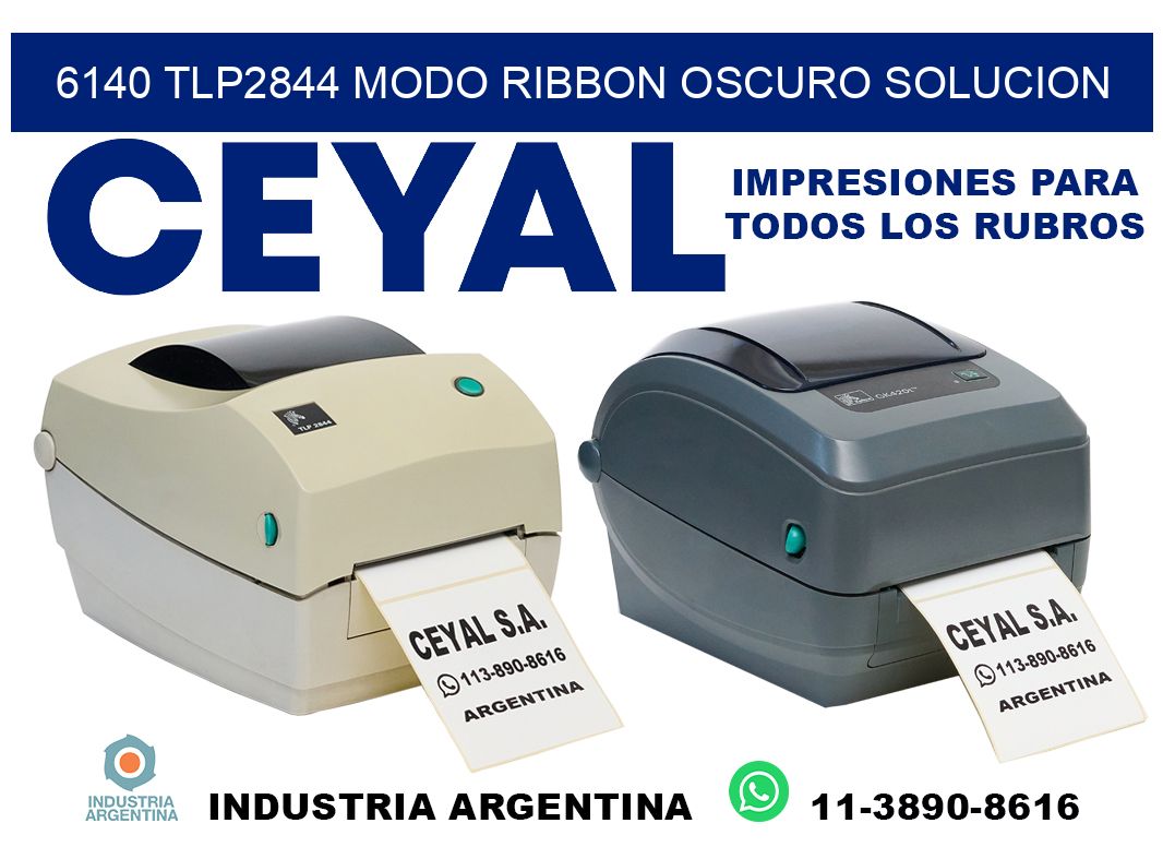 6140 tlp2844 modo ribbon oscuro solucion