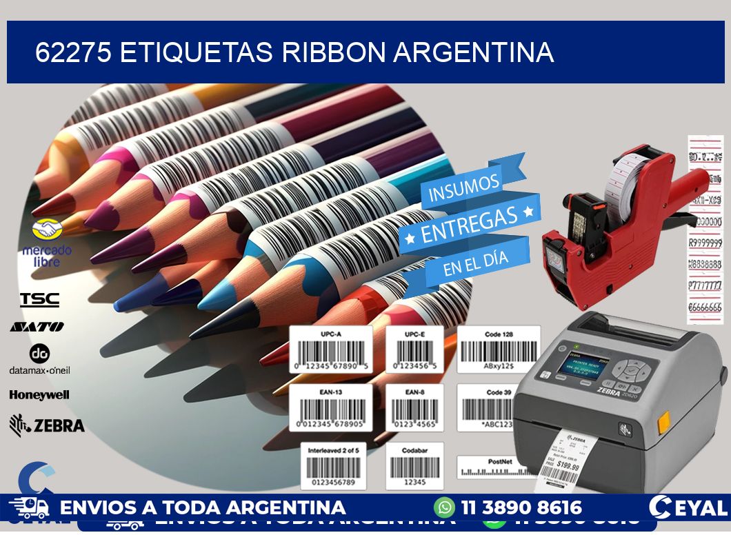 62275 etiquetas ribbon argentina