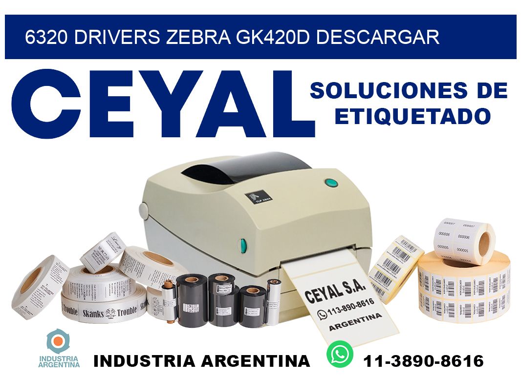 6320 drivers zebra gk420d descargar
