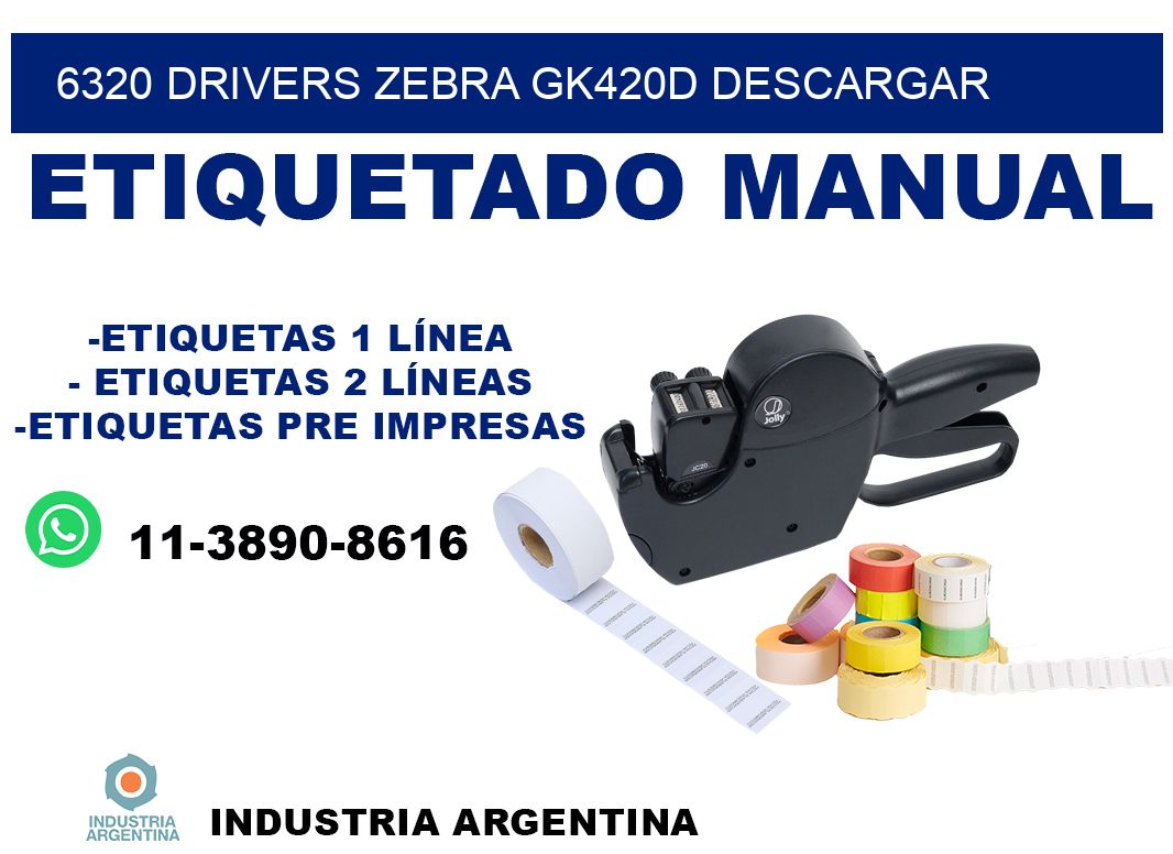 6320 drivers zebra gk420d descargar