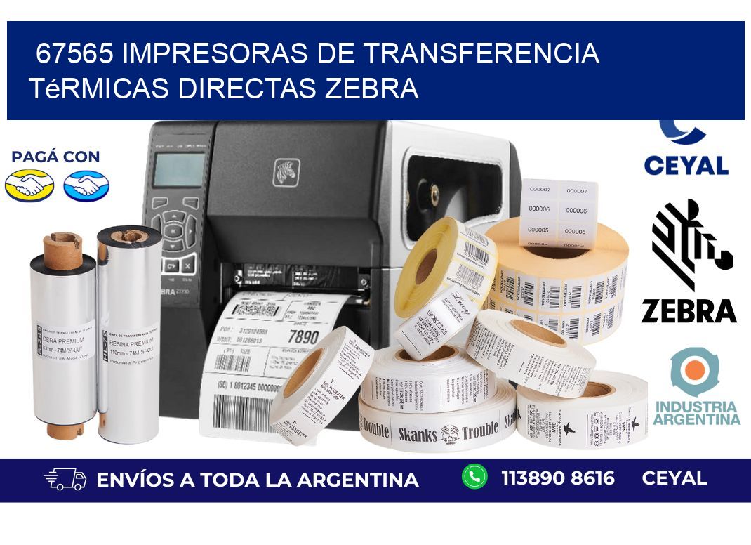 67565 impresoras de Transferencia  térmicas directas zebra