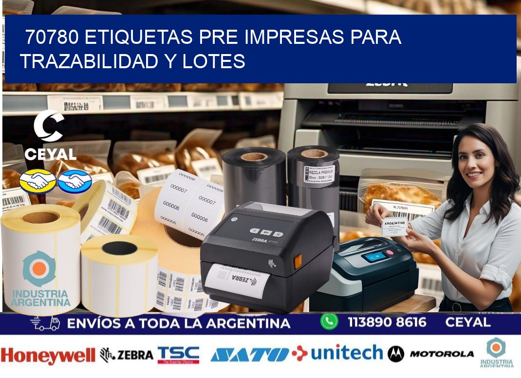 70780 etiquetas pre impresas para trazabilidad y lotes