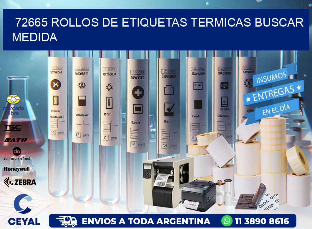 72665 rollos de etiquetas termicas buscar medida