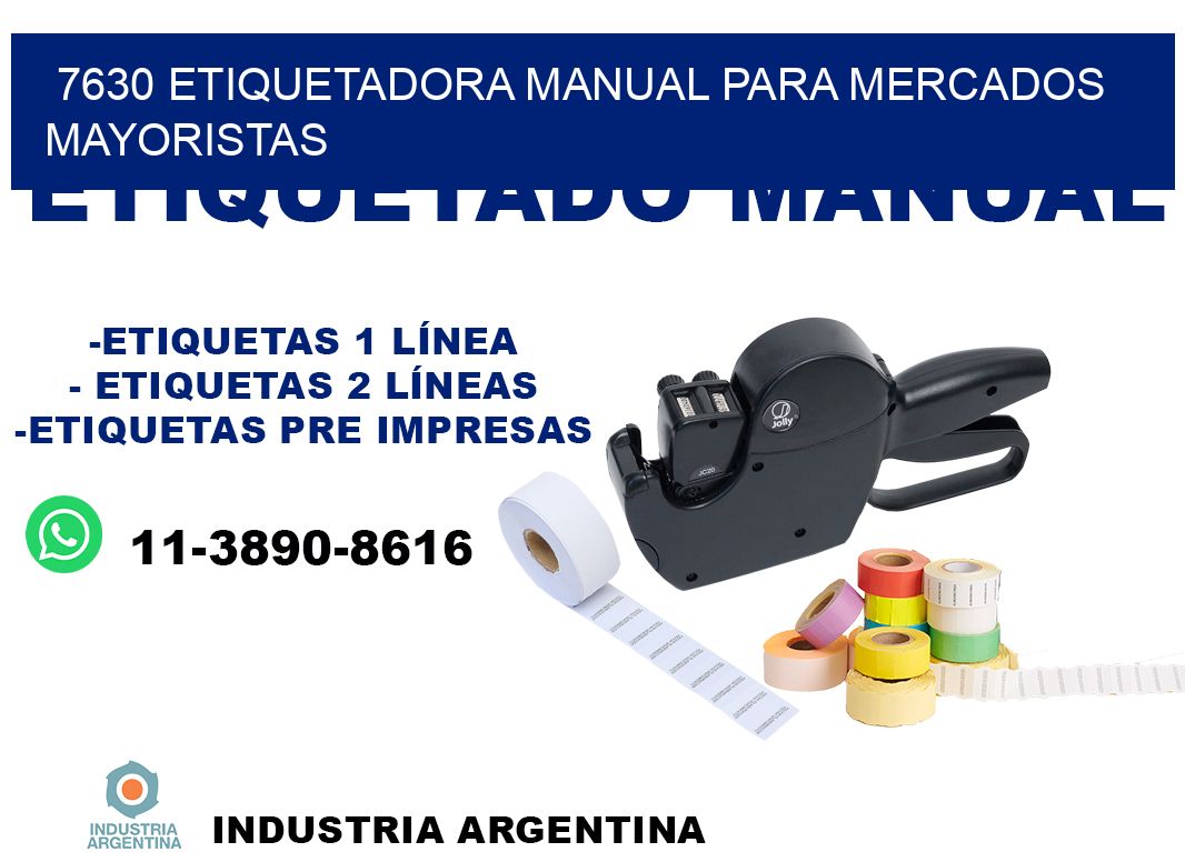 7630 etiquetadora manual para mercados mayoristas