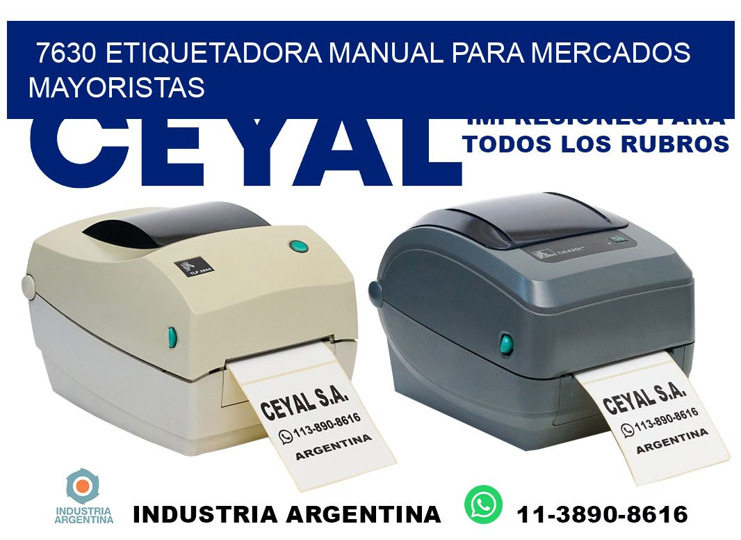 7630 etiquetadora manual para mercados mayoristas