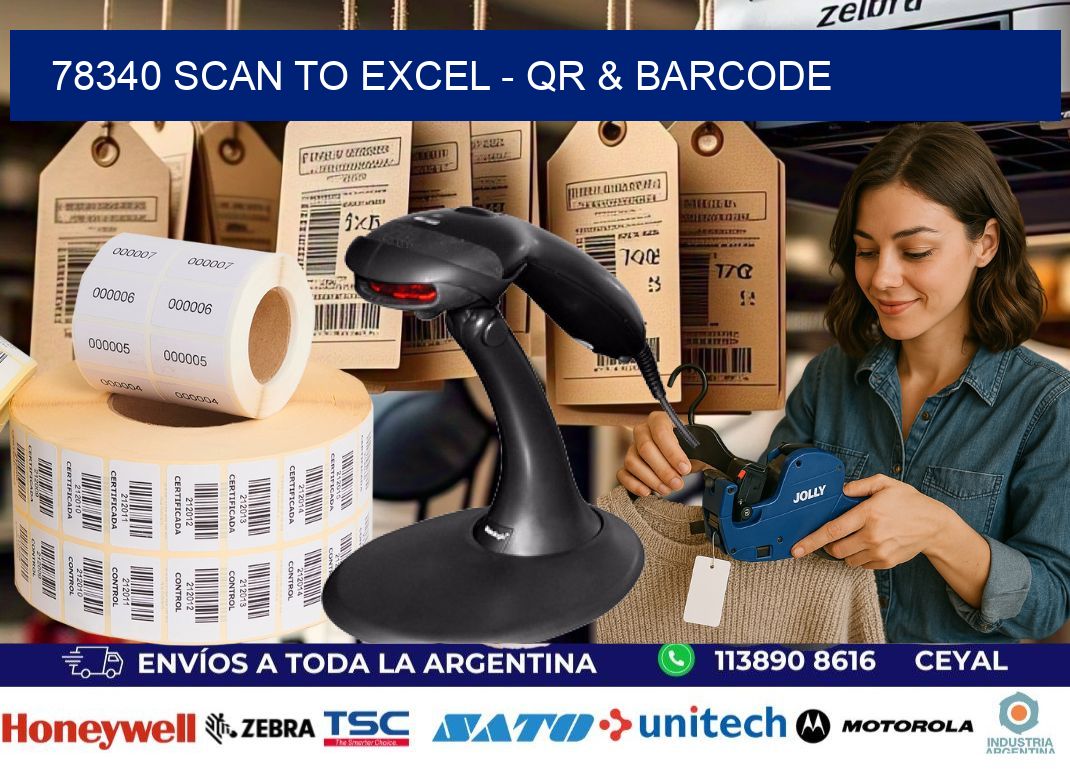 78340 Scan to Excel - QR & Barcode