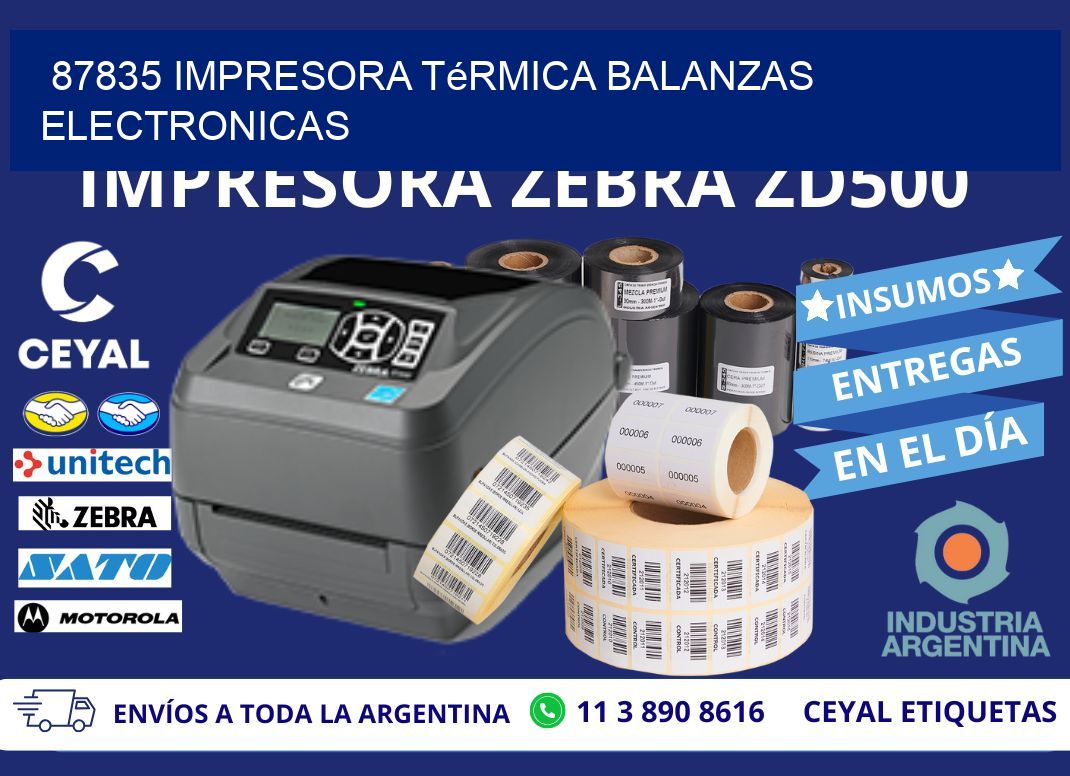 87835 impresora térmica balanzas electronicas