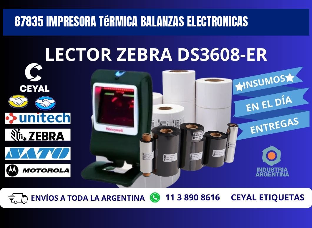 87835 impresora térmica balanzas electronicas