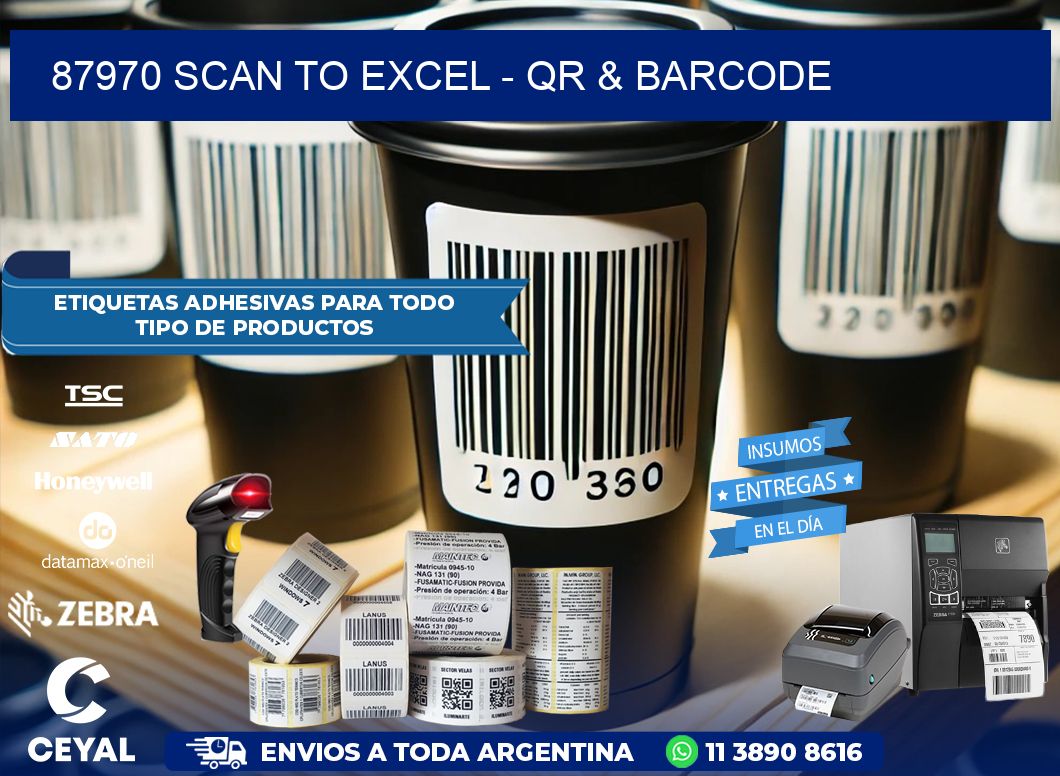 87970 Scan to Excel – QR & Barcode